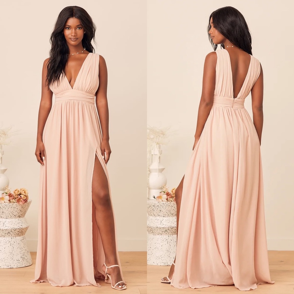 Lulu’s Blush Maxi Dress